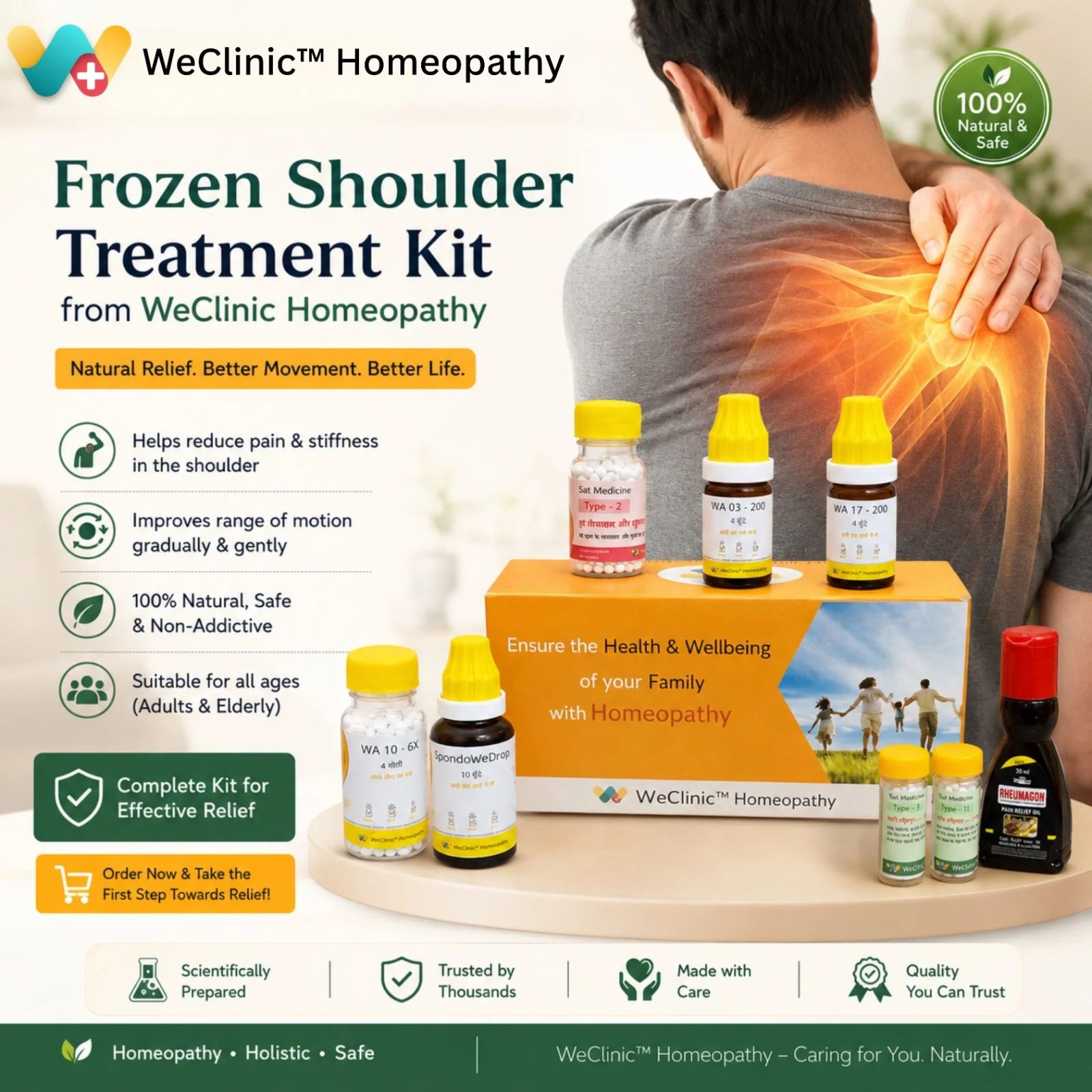 Frozen Shoulder Treatment Kit By WeClinic Homeopathy