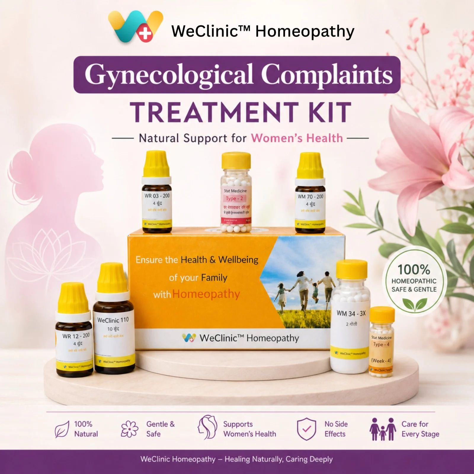 Other Gynecological Complaints Treatment Kit By WeClinic Homeopathy