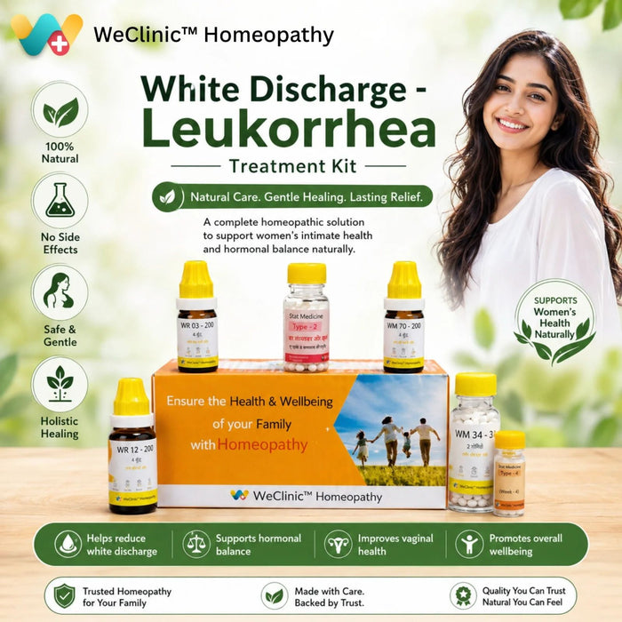 White Discharge - Leukorrhea Treatment Kit By WeClinic Homeopathy