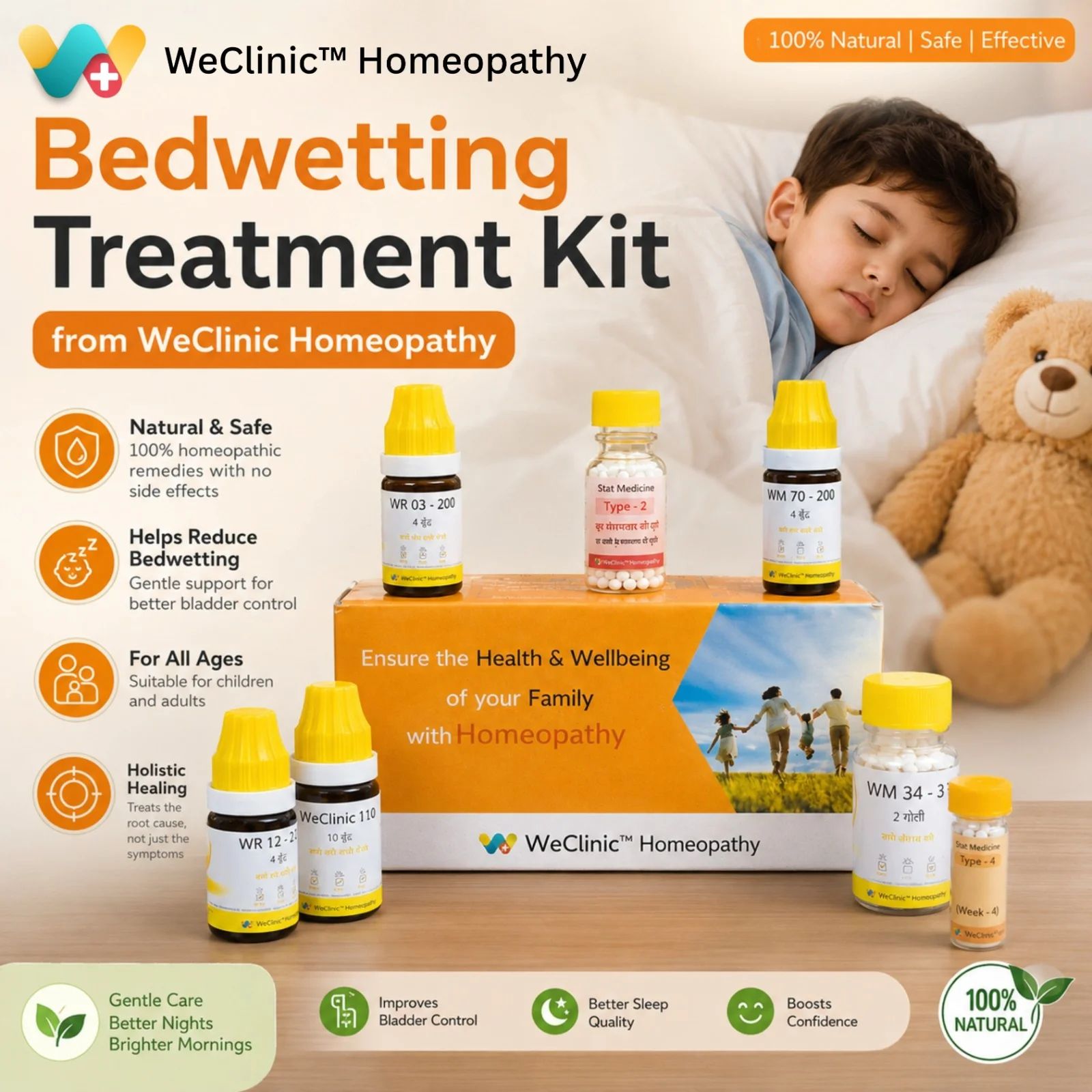 Bedwetting Treatment Kit by WeClinic Homeopathy