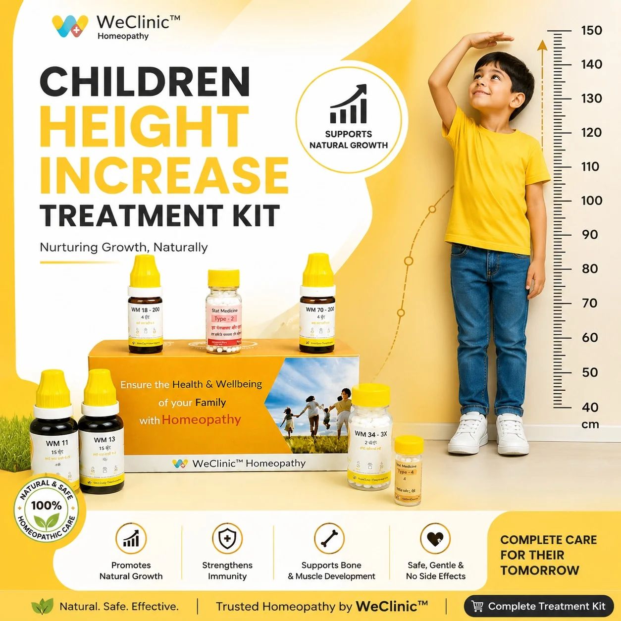 Height Increase Treatment Kit by WeClinic Homeopathy