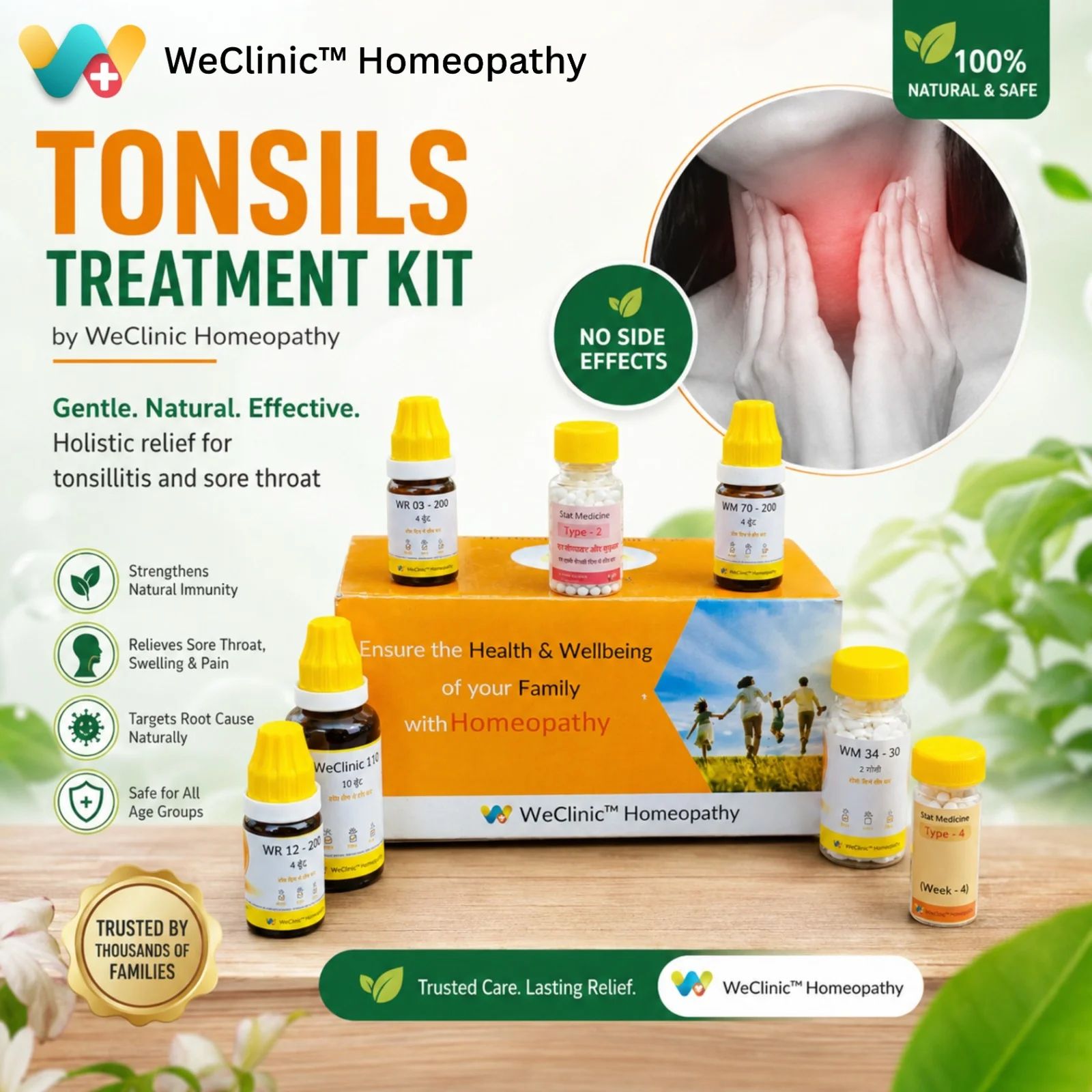 Tonsils Treatment Kit by WeClinic Homeopathy
