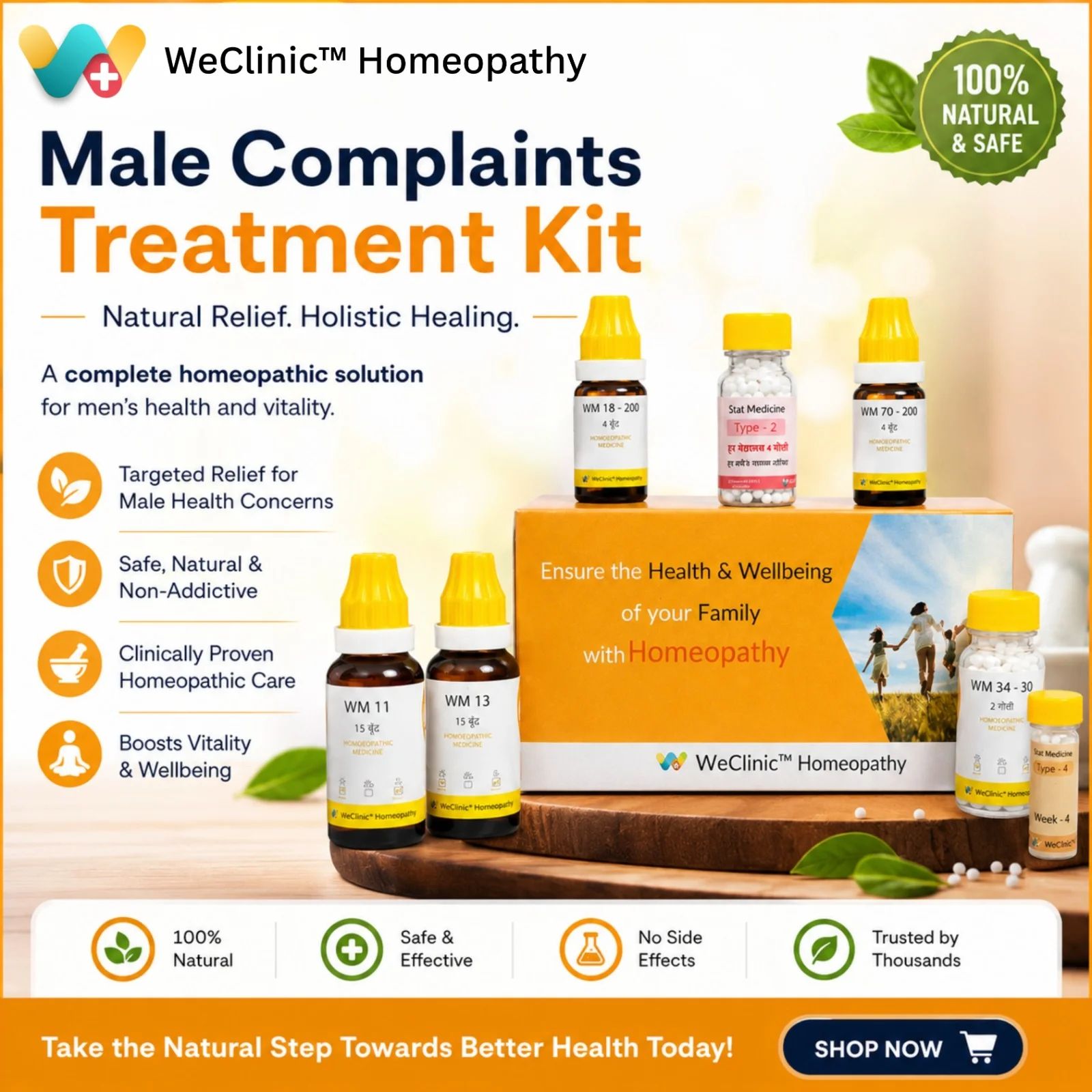 Other Male Complaints Treatment Kit by WeClinic Homeopathy