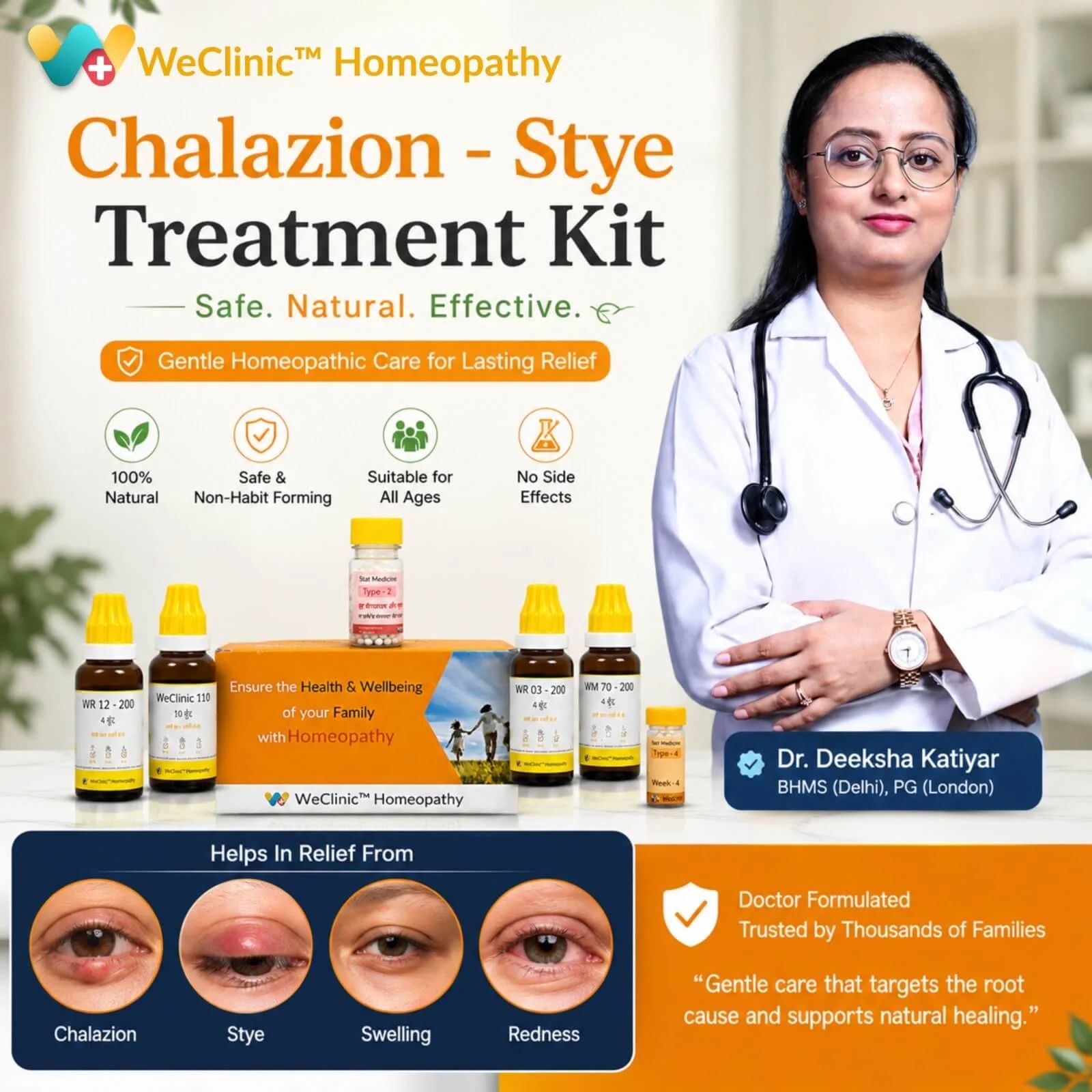 Chalazion / Stye Treatment Kit by WeClinic Homeopathy