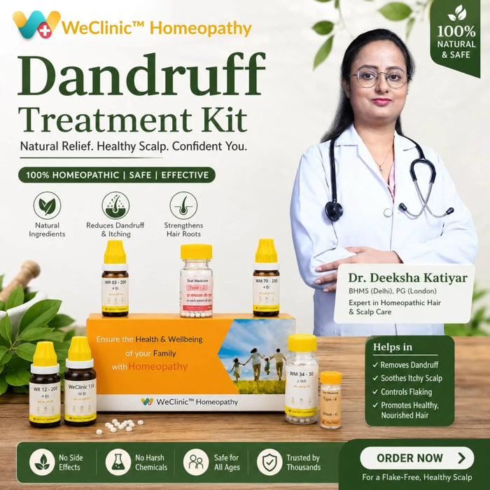 Dandruff Treatment Kit by WeClinic Homeopathy