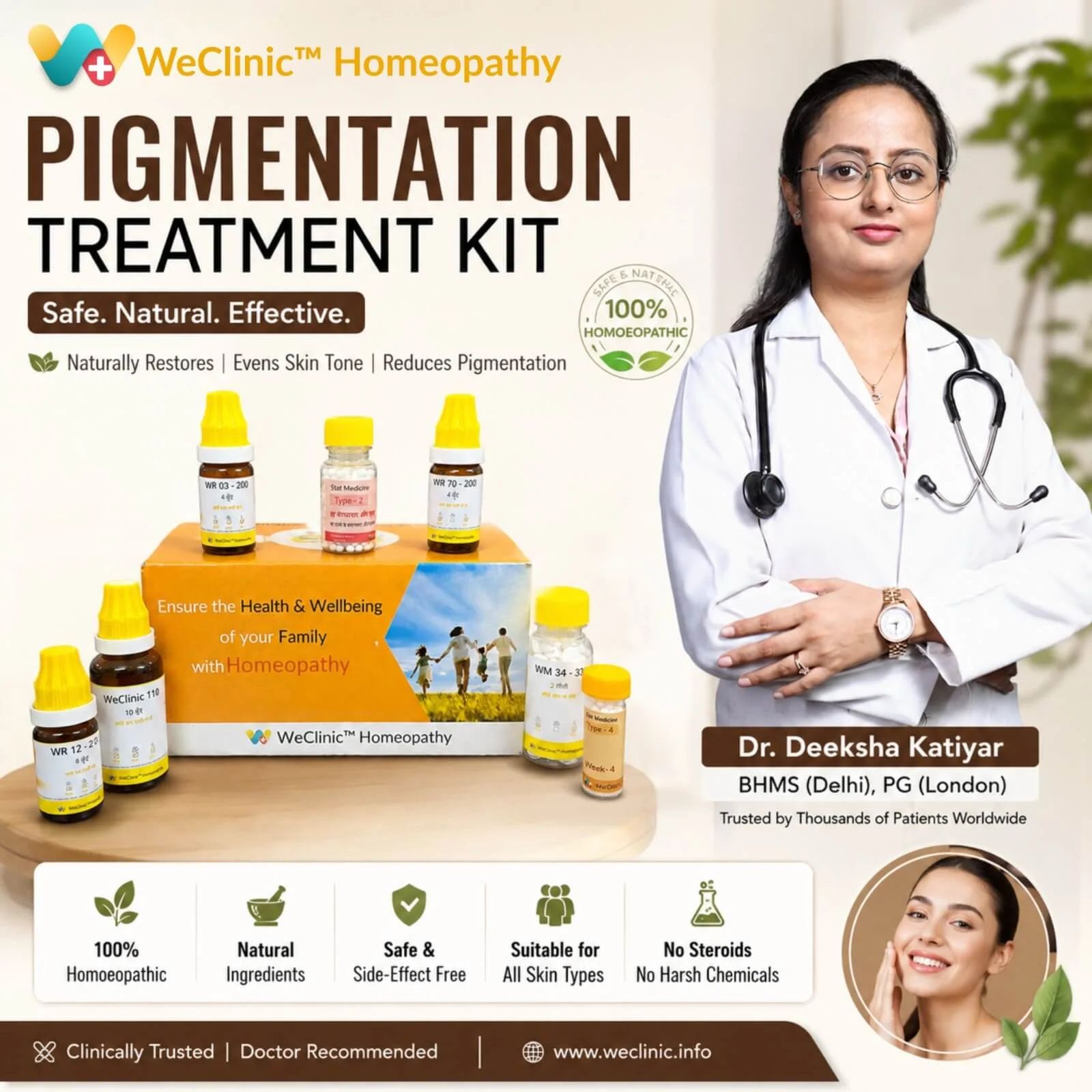 Pigmentation Treatment Kit by WeClinic Homeopathy