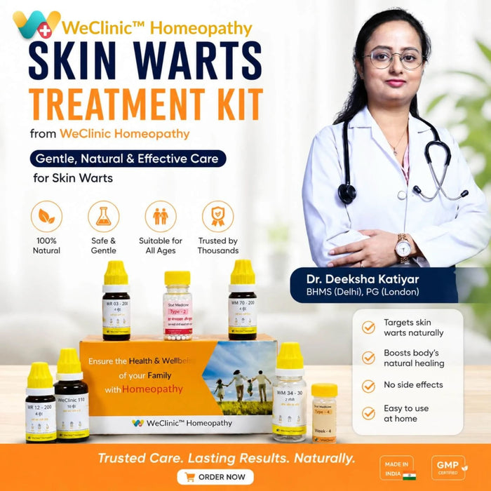 Skin Warts Treatment Kit by WeClinic Homeopathy
